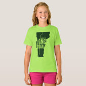 T - Shirt der Langwegs-Gipfel von Vermont (Vorne ganz)