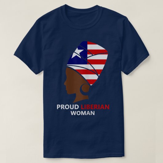 T - Shirt der liberianischen Frau in Liberia (Design vorne)