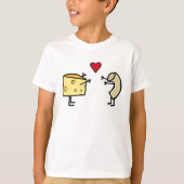 T - Shirt der Liebe Macaroni und Käse (Vorderseite)