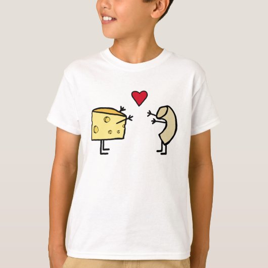 T - Shirt der Liebe Macaroni und Käse (Vorderseite)