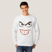 T - Shirt der lustigen Männer, DEMENTED FACE (Vorne ganz)