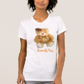 T - Shirt der Mama zu Teddy Bear und Butterfly HUG (Vorderseite)