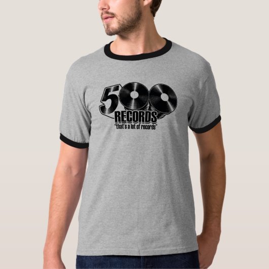 T - Shirt der Männer 500 des Logo-(Wecker) (Vorderseite)