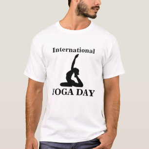 T - Shirt der Männer am Internationalen Tag der Yo