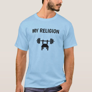 T - Shirt der Männer   Bench Press ist meine Relig