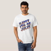 T - Shirt der Männer/Glückwunsch 4. Juli (Vorne ganz)