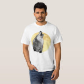 T - Shirt der Männer, Wildtiere, Wolf, heulend auf (Vorne ganz)