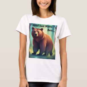 T - Shirt der Mütter zum "Besten Mama-Bär"