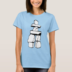 T - Shirt der Mutterkunst Inuit Inukshuk Shirt
