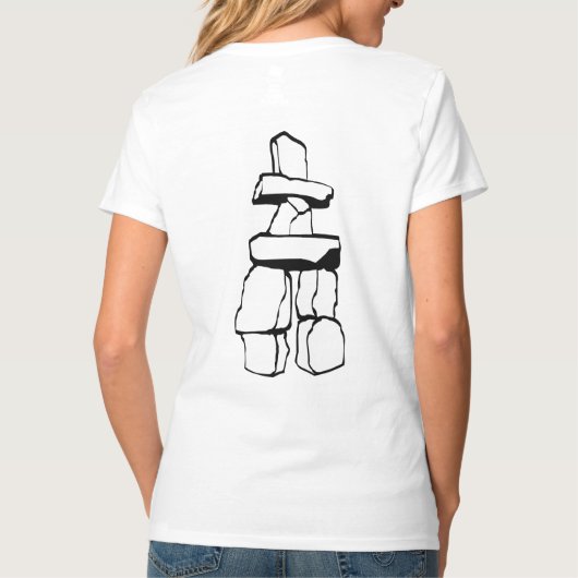 T - Shirt der Mutterkunst Inuit Inukshuk Shirt (Rückseite)
