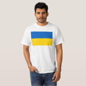 T - Shirt der Nationalflagge der Ukraine (Vorne ganz)