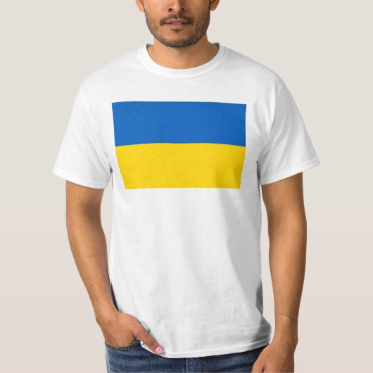 T - Shirt der Nationalflagge der Ukraine (Vorderseite)