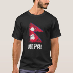 T-Shirt der nepalesischen Flagge
