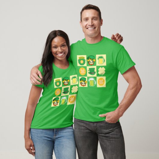 T - Shirt der niedlichen St. Patrick's Day Checker (Unisex)