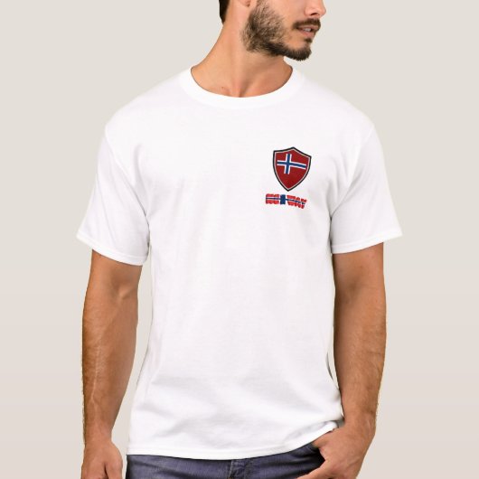T - Shirt der norwegischen Schildflagge (Vorderseite)