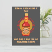 T - Shirt der phantastischen Sauce Valentine Note Einladung (Stehend Vorderseite)