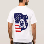 T - Shirt der Polizei-K9 USA (Rückseite)
