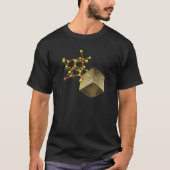 T - Shirt der Pyritenmineralstruktur (Vorderseite)