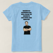 T - Shirt der Raketen aufblähen (Design Rückseite)