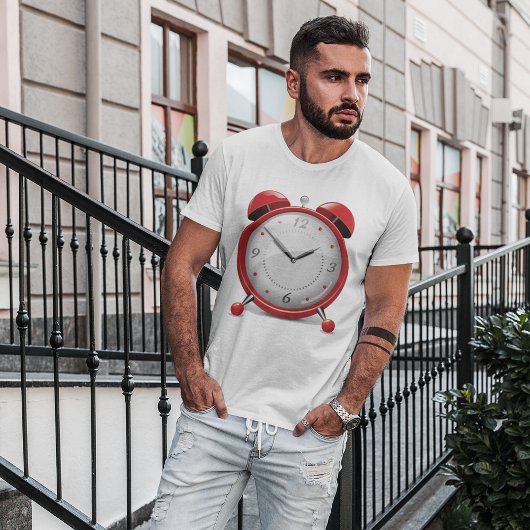 T - Shirt der Red Alarm Clock Mens