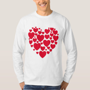 T - Shirt der Roten Herzen