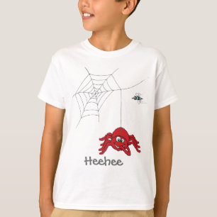 T - Shirt der roten Spinne und der Fliege des