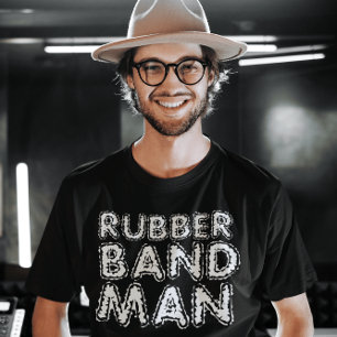 T - SHIRT DER RUBBERBAND-MANN-RETRO-MÄNNER