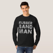 T - SHIRT DER RUBBERBAND-MANN-RETRO-MÄNNER (Vorne ganz)