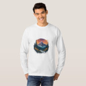 T - Shirt der ruhigen Naturlandschaft (Vorne ganz)