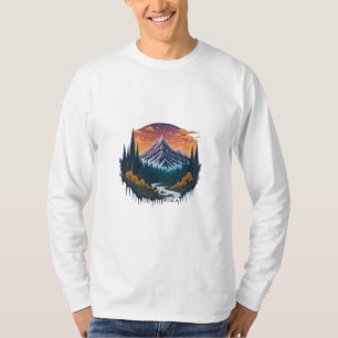T - Shirt der ruhigen Naturlandschaft