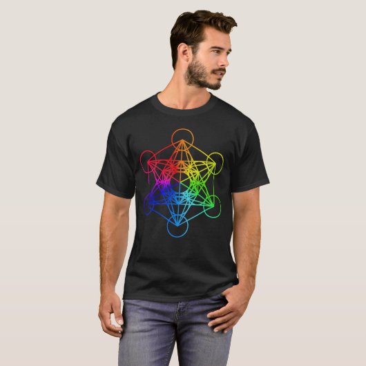 T - Shirt der Sacred Geometry Metatron (Vorne ganz)