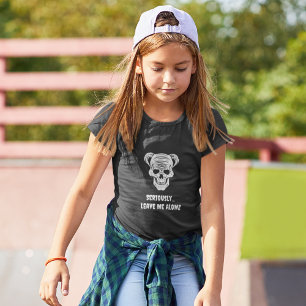 T - Shirt der Schädelsäule von Mädchen - Kindersch