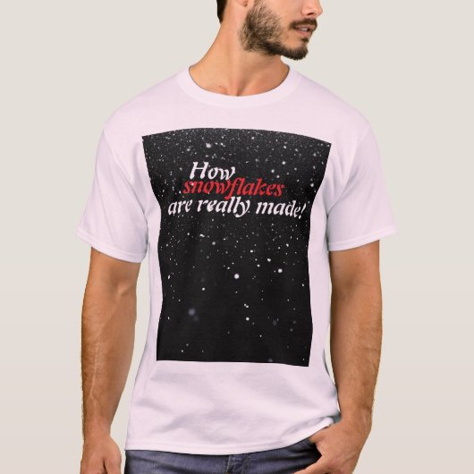 T - Shirt der Schneeflocken (Vorderseite)