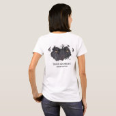T - Shirt der schwarzen Wolfsinnchen (Schwarz voll)