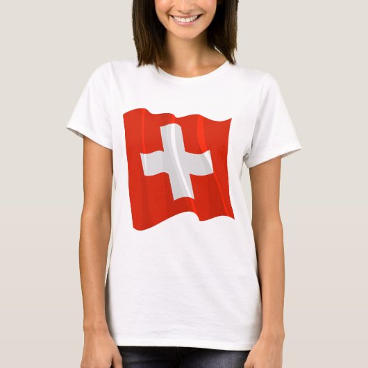 T - Shirt der Schweizer Flagge (Vorderseite)