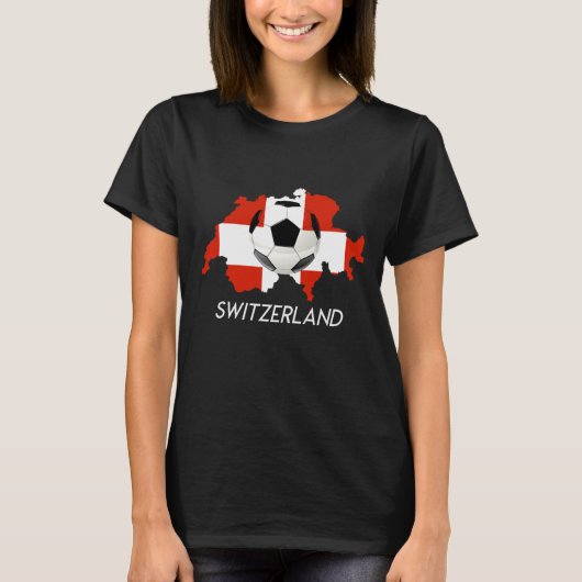 T - Shirt der Schweizer Fußballmannschaft (Vorderseite)