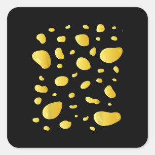 T - Shirt der Schweizer Käsekostüme Halloween-Kost Quadratischer Aufkleber