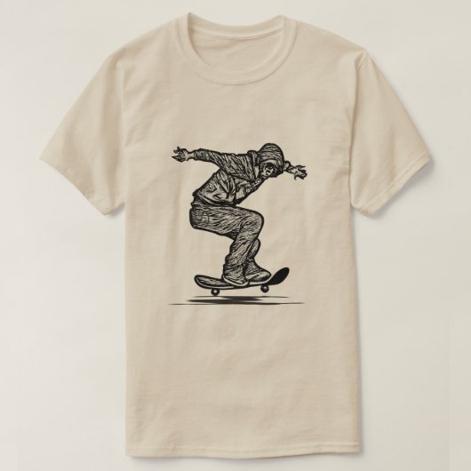 T - Shirt der Skateboard-Grafikkarte (Design vorne)