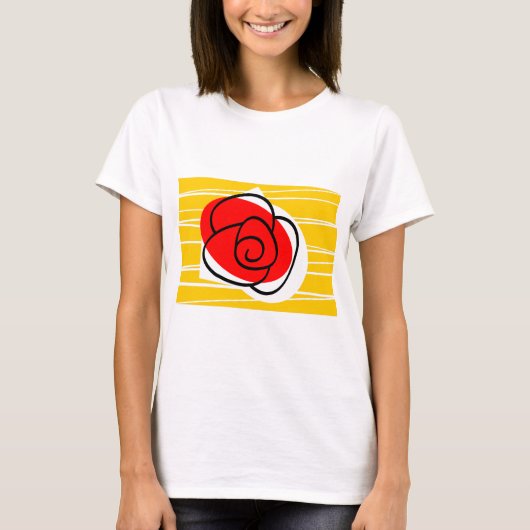 T - Shirt der spanischen Rose (Vorderseite)