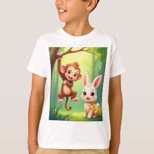 T - Shirt der spielerischen Affen