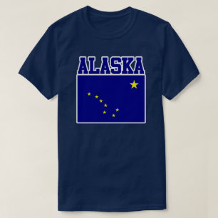 T - Shirt der Staatsflagge Alaska