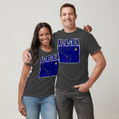 T - Shirt der Staatsflagge Alaska (beschädigt) (Unisex)