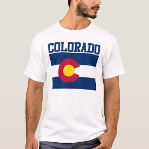 T - Shirt der Staatsflagge Colorado