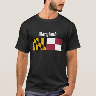 T - Shirt der Staatsflagge von Maryland