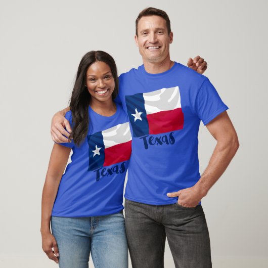 T - Shirt der Staatsflagge von Texas (Unisex)