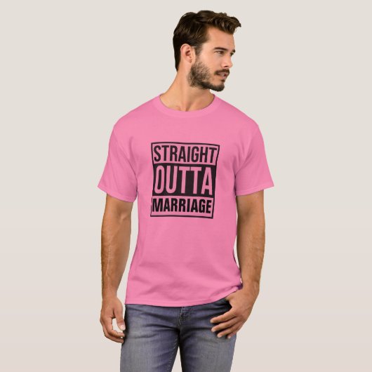 T - Shirt der Straight Outta Ehe (Vorne ganz)