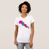 T - Shirt der tropischen Blume (Vorne ganz)