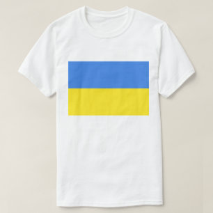 T - Shirt der ukrainischen Fahne unterstützt die F