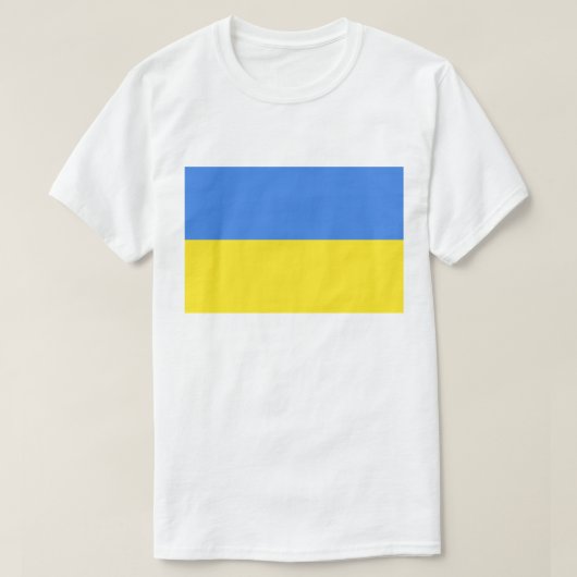 T - Shirt der ukrainischen Fahne unterstützt die F (Design vorne)