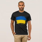 T - Shirt der ukrainischen Flagge (Vorne ganz)